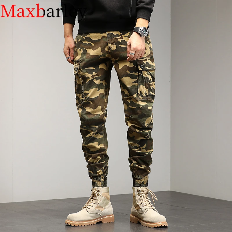 

Maxbarley Mens Cargo Pants Men 2022 Techwear Camo Baggy Fashion Military Joggers Male Trousers Streetwear Casual Pants For Men