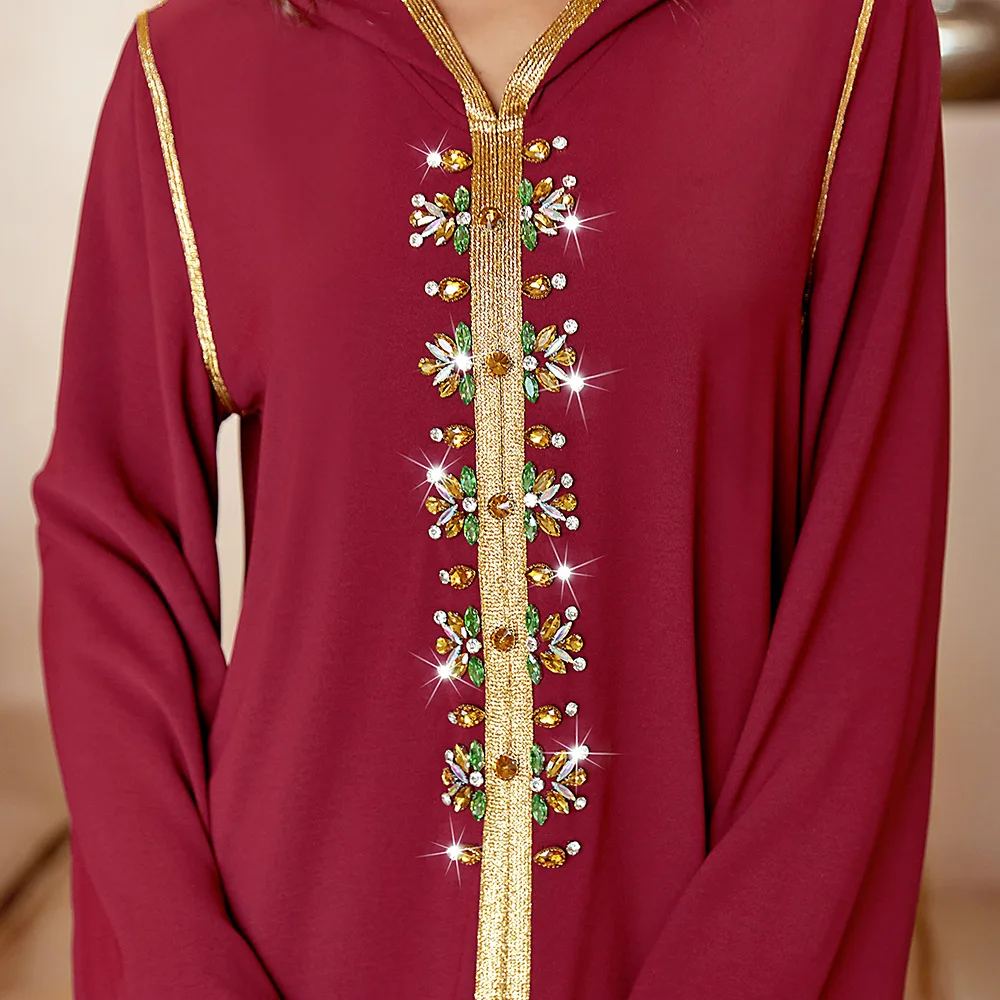 Abaya Dubai Muslim Fashion Hijab Dress Djellaba Saudi Arabic Turkey Caftan Dresses for Women Caftan Marocain Islam Modest Outfit
