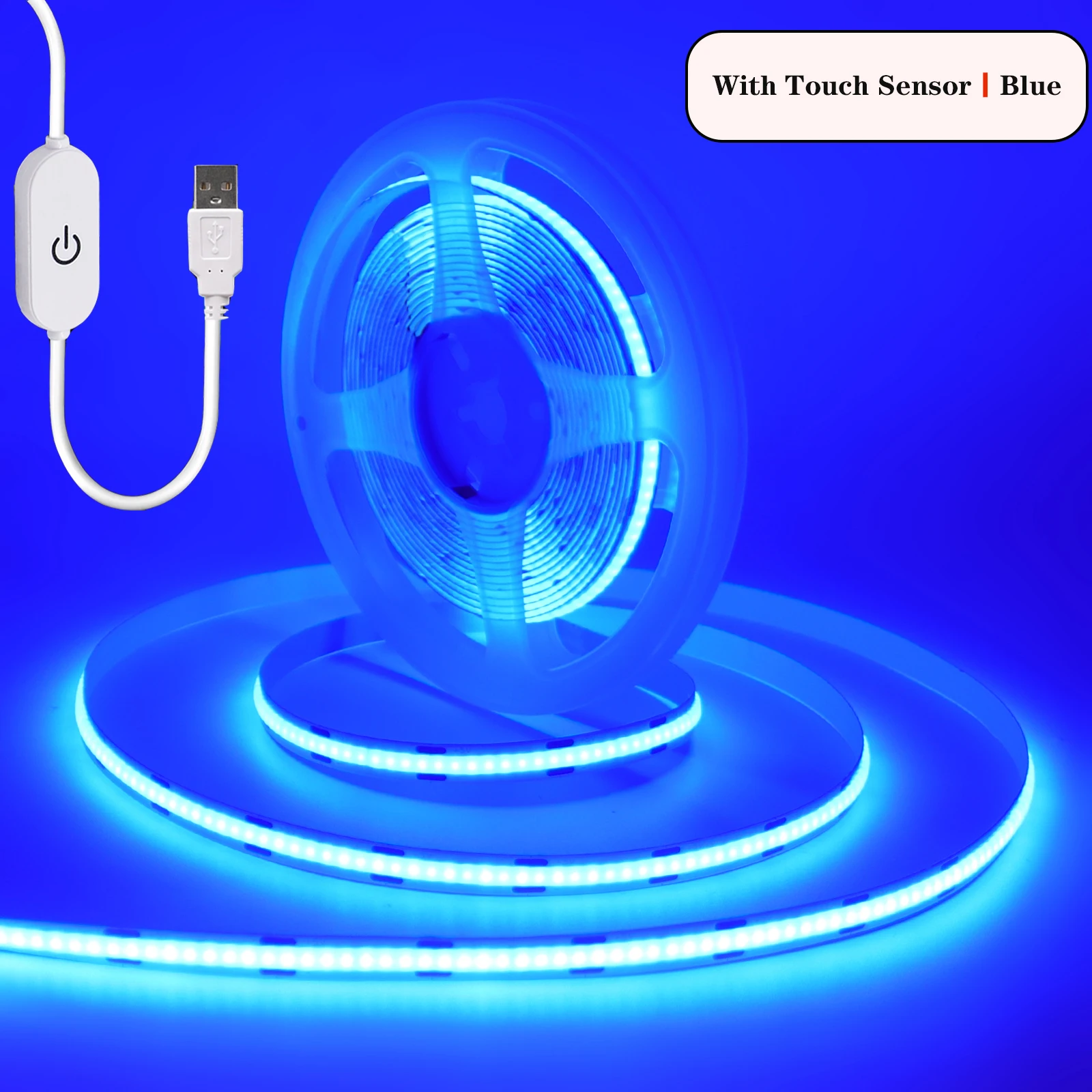 

KISUFU светодиодная лента USB COB 5В 320 светодиодов/м