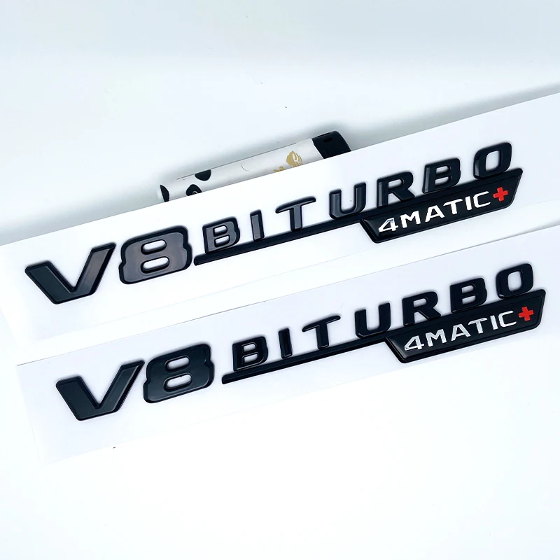 

Автомобильное крыло со стороны V8 BITURBO 4MATIC, эмблема, значок для Mercedes AMG C63S W205 E63S W212 W213 S63 W222 GLC63 GLE63 GLS63, аксессуары