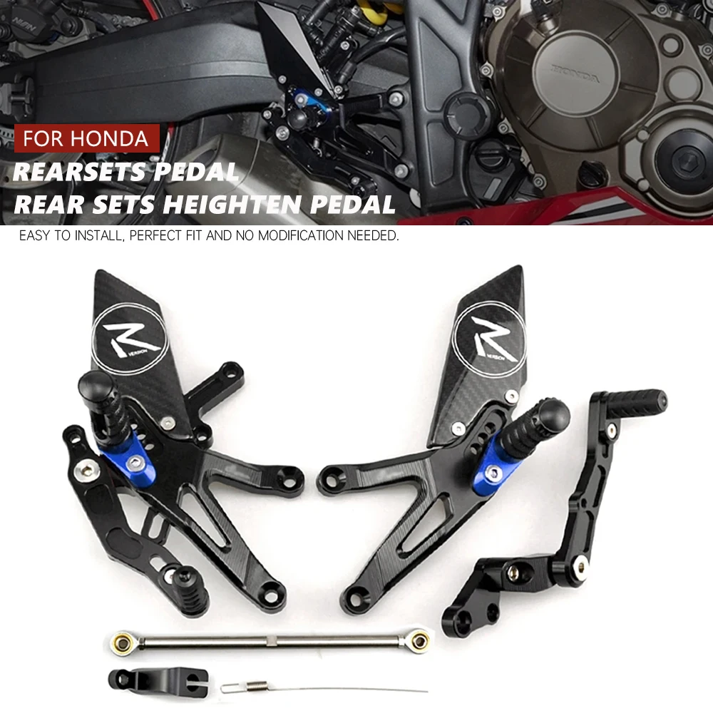 

For HONDA CB650R CBR650R CB650F CBR650F CBR 650R Rear Sets Heighten Pedal Adjustable Rearsets FootPegs Shift Lever Brake Kit