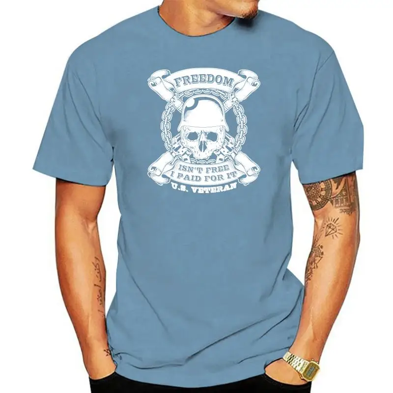 

Футболка Freedom Isnt Free Veteran для мужчин, армия США, ветеринар, солдат, хлопковая футболка, новинка, Мужская хлопковая футболка с коротким рукавом ...