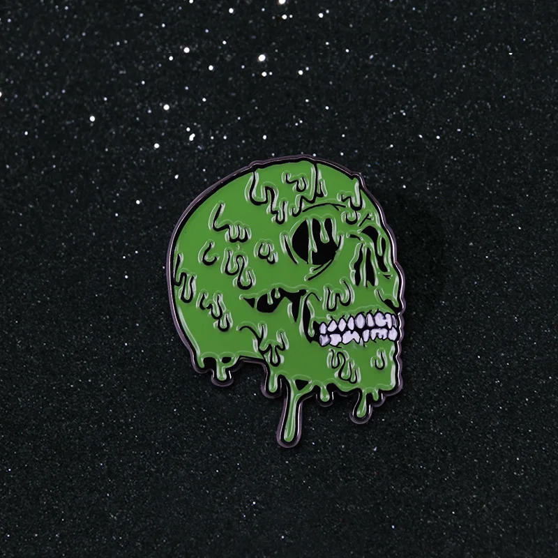 Страшный зеленый плавкий токсичный слайм череп и танцующий скелет для дискотеки