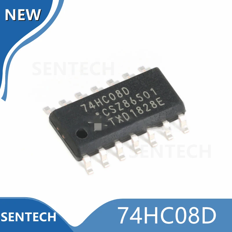 

10 шт., новый оригинальный логический чип 74HC08D SOIC-14 4-канальный и gate