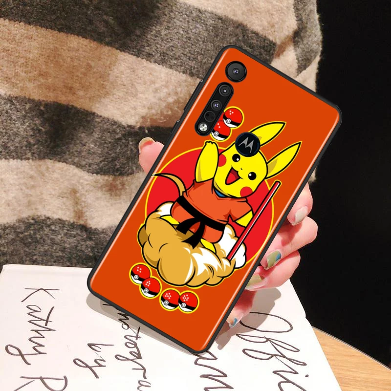 hot the pokemon pikachu for motorola moto g g60 g60s g50 g40 g9 g10 e7i e6s power edge 20 e20 2021 x3 s pro phone case free global shipping