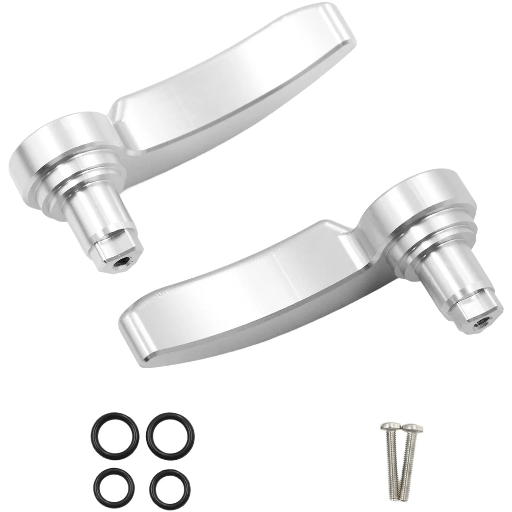Фото Комплект защелок для седельных сумок Touring Levers, износостойкая отделка для мотоциклов Touring, быстрая установка, для Road Glide, черный цвет №3