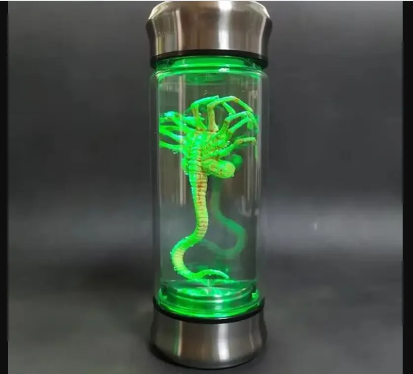 

Светящаяся банка специальной формы, стеклянная банка для эмбриона, реквизит для фильма, реплика домашнего декора, настольные поделки, скульптура, украшение