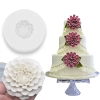 cake topper 3d rose peony cake silicone molds tools for wedding cake decorating tools resin mold flower baking accessories