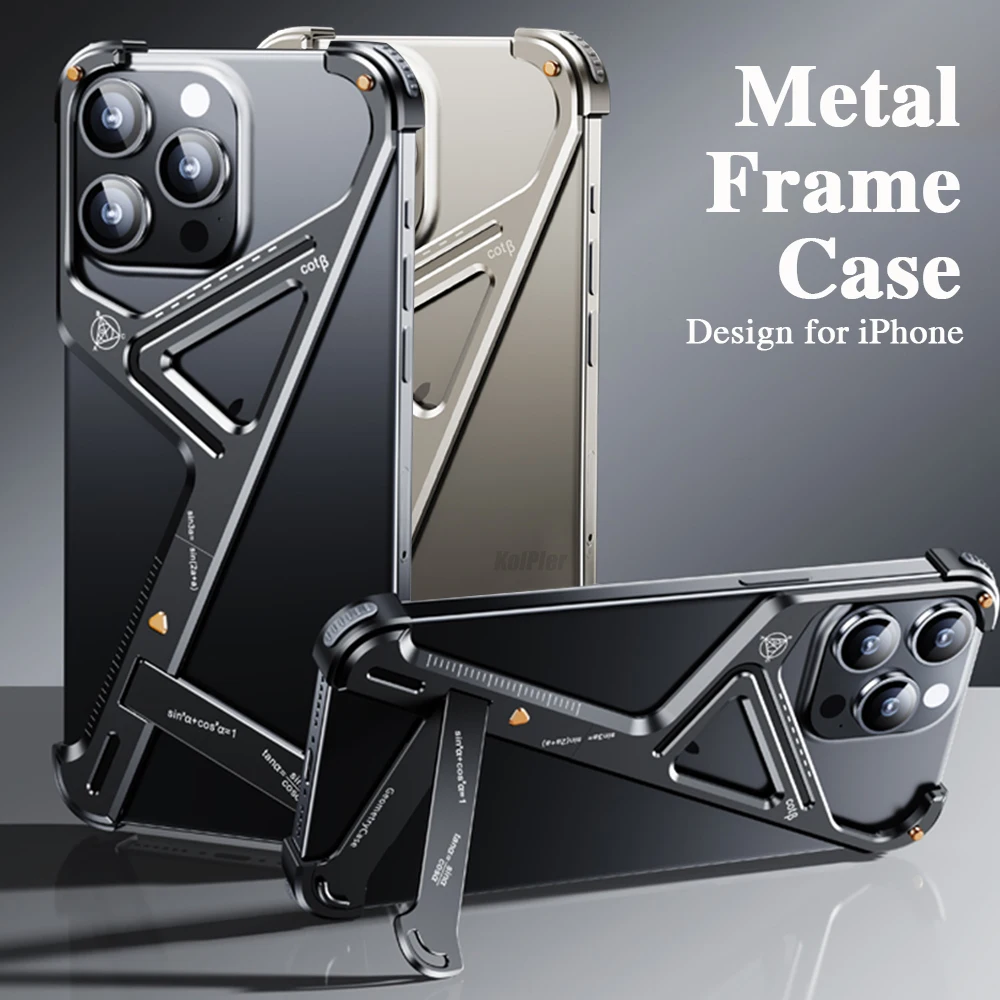 Чехол для телефона из алюминиевого сплава iPhone 16 Pro Max ударопрочный металлический