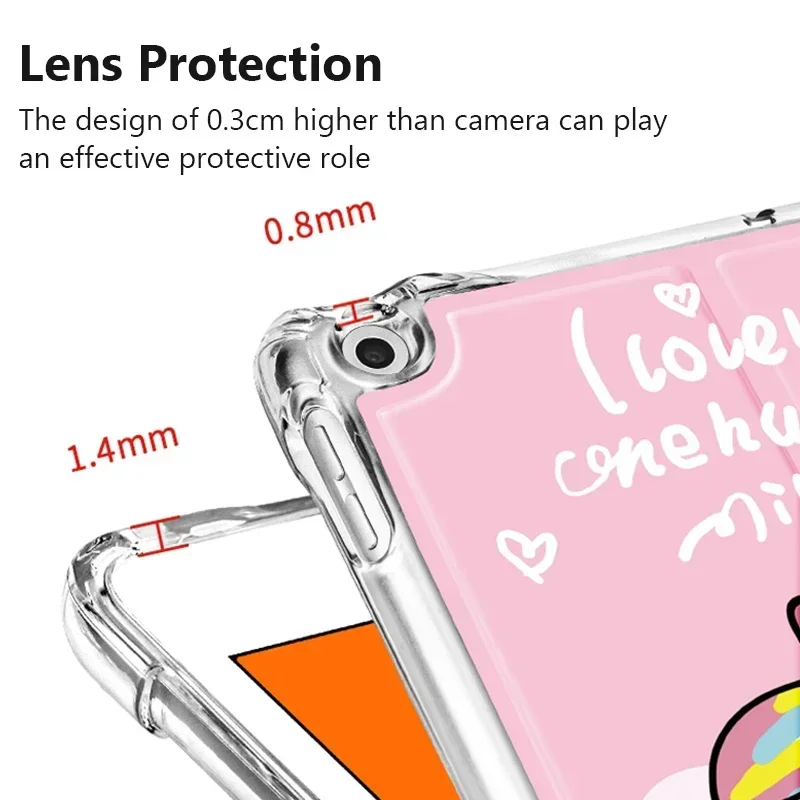 Для iPad Air 5 2022 Φ защитный чехол для Pro 11 4 3 2 1 10th 10 9 7 2024 Mini 6 Funda