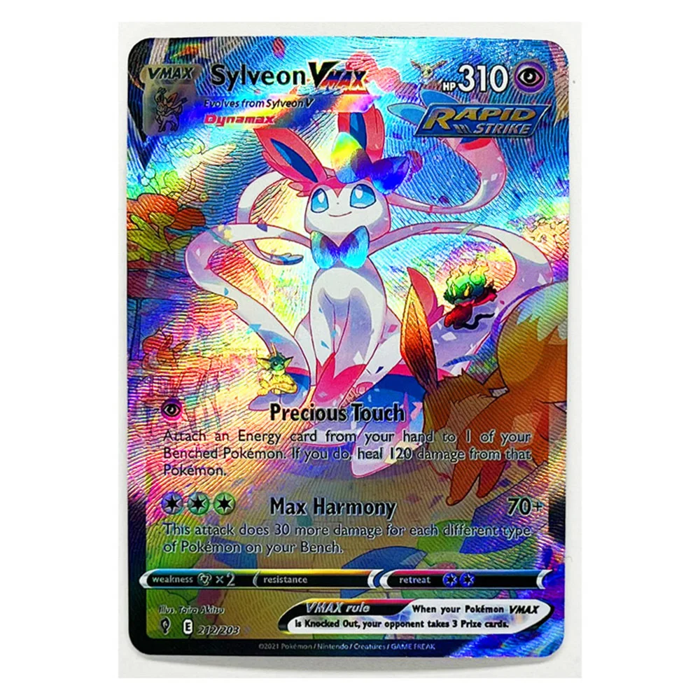 

Hobbies Pokemon Vmax Sylveon Mega Pikachu DIY Hobby Toys Collectibles Game Collection Anime Cards