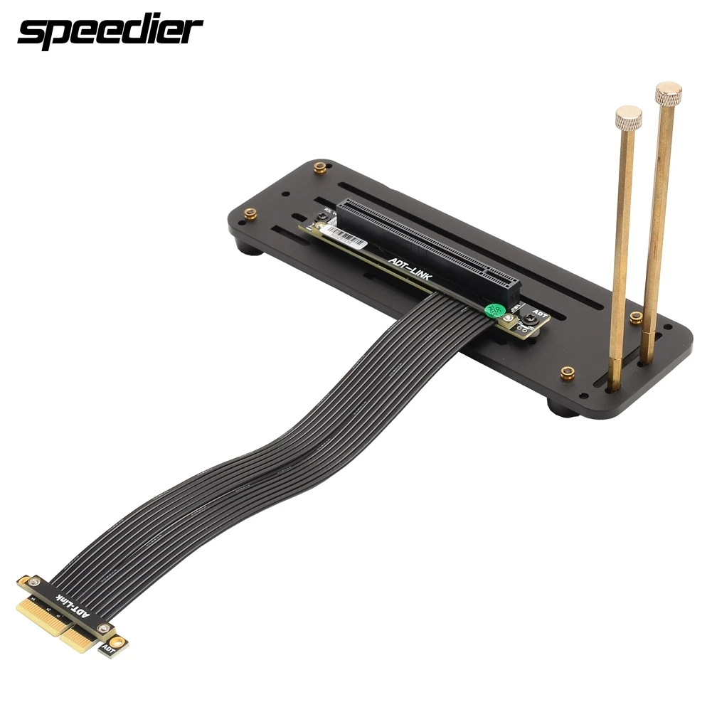 

Компьютерные видеокарты Riser 4,0, кабель расширения PCI Express x4 до x16, гибкий удлинитель, Вертикальная Розетка, графический процессор с подставкой
