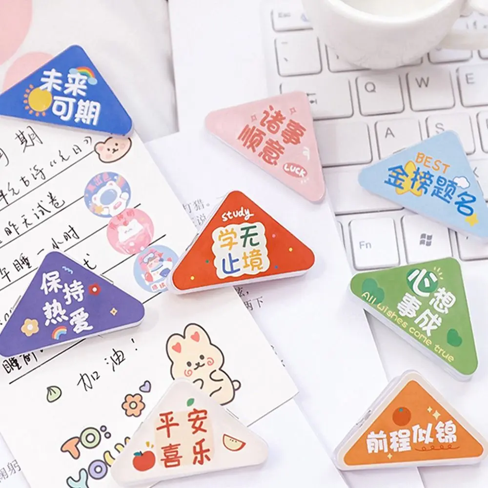 

5pcs Paper Binder Paper Clip Creative Memo Clip Bookmark Fixing Clip Acrylic Page Holder Binding Clip Test Paper