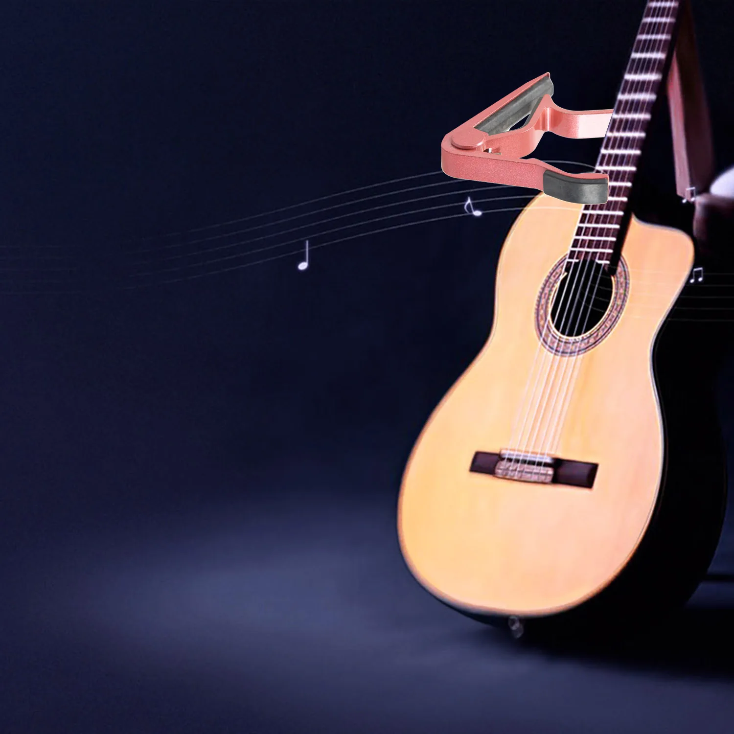 Зажимной ключ Trigger Capo для классической акустической электрогитары (розовый)