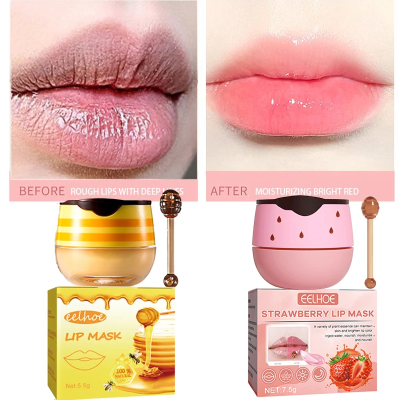 

Lip Mask Remove Dead Skin Fade Lip Lines Smooth Moisturizing Hydrating Prevent Dryness Exfoliator Absorb Fast Day Night Lip Care