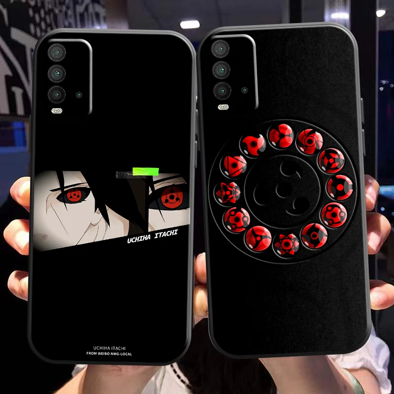 

Naruto Uchiha Sasuke For Xiaomi Redmi Note 10 9 5G 10S 10T 9S 9T Phone Case Redmi 10 9 9T 9A 9C Silicone Cover Soft Back