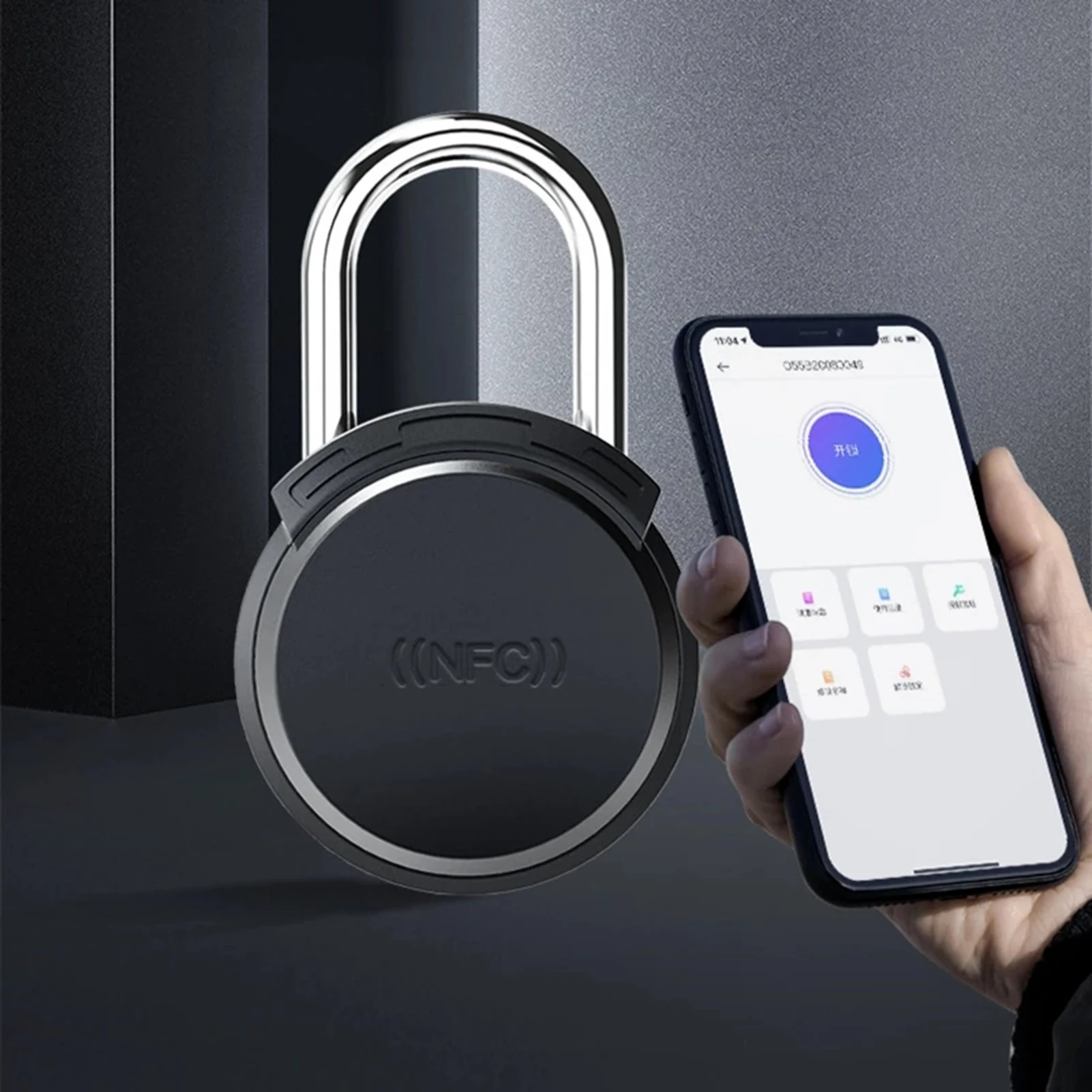 

NFC Lock Padlock Intelligent Lock Waterproof Rustproof Cabinet Door Lock Water Resistant Head Passive Power Control Lock APP
