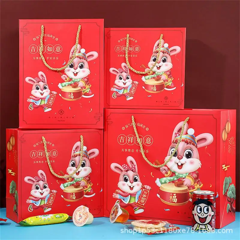 

Colorful Gift Bag Exquisite Diy 2023 Spring Festival Candy Bags Classic Chinese New Year Elements Reliable Gift Box Ornament