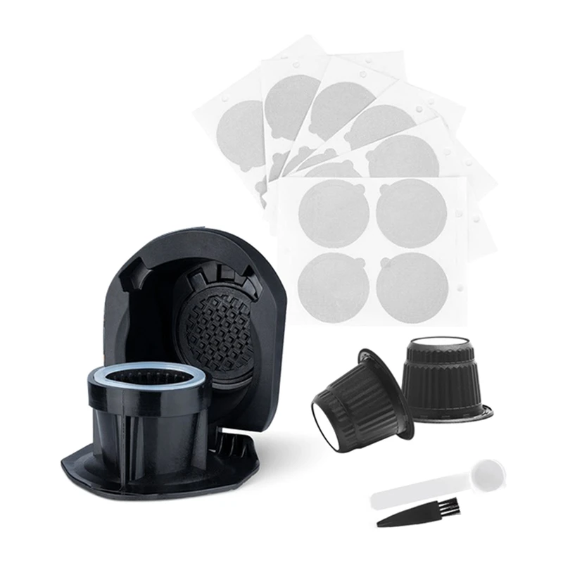 

For Dolce Gusto To Nespresso Capsule Adapter Reusable Capsule Conversion Holder + Disposable Capsule Filter