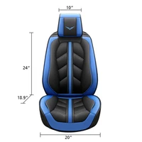 best price universal 5 seats suv car seat covers front rear cushion full set deluxe leather car seat covers