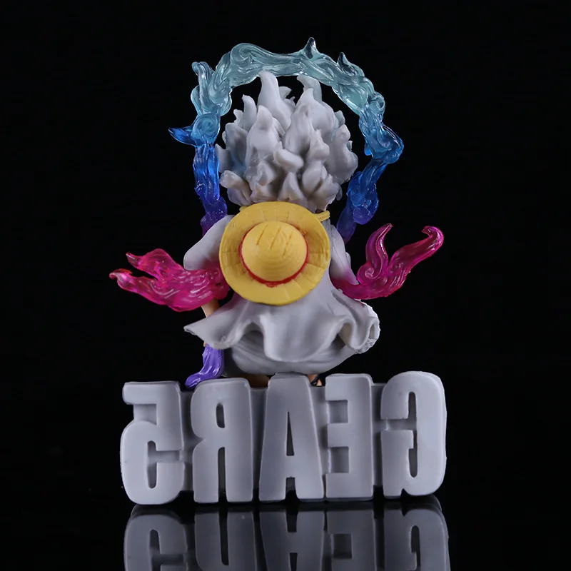 Новинка 9 см мини One Piece Y z Luffy Gear 5 фигурка Ника статуя аниме Статуэтка из ПВХ