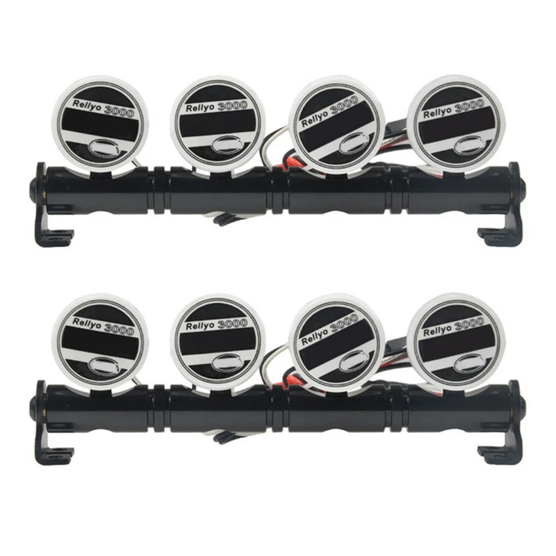 

2Pcs 92.5Mm Multi-Function Bright LED Light Lamp Bar For 1/10 RC Crawler Traxxas TRX-4 TRX4 SCX10 4 LED