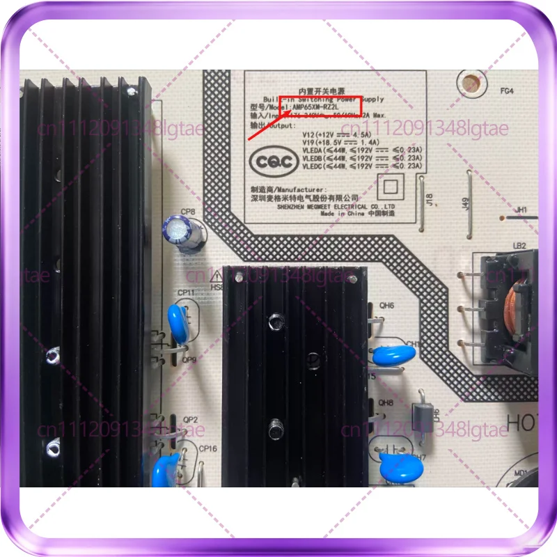 Фото Плата питания для телевизора Redmi L65R8-X AMP65XM-RZ2L093155000430/1 №2