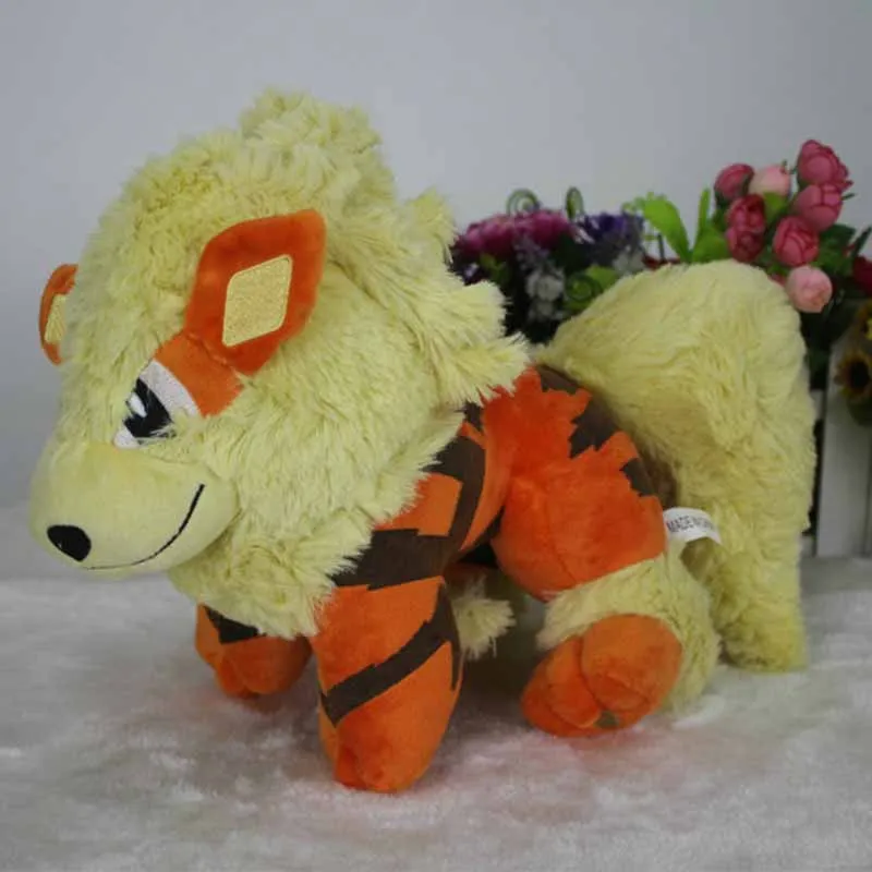 

30CM TAKARA TOMY Pokemon Arcanine Plush Toy Cartoon Animation Soft Dog Doll For Children Birthday Gift Pillow