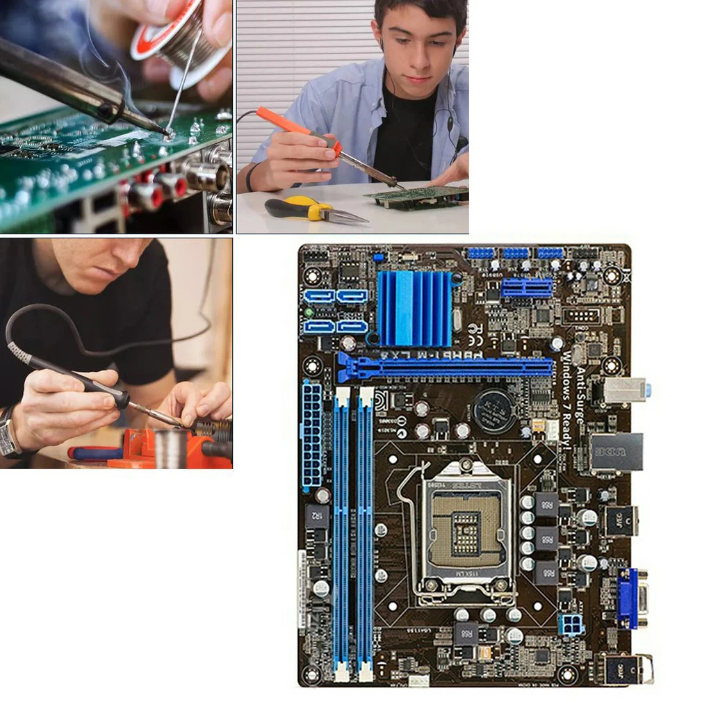 Для Asus P8H61-M LX3 PLUS оригинальная материнская плата LGA1155 H61M-E/K/C/D I7 I5 I3 Intel CPU 16G DDR3 PCI-E 2 0