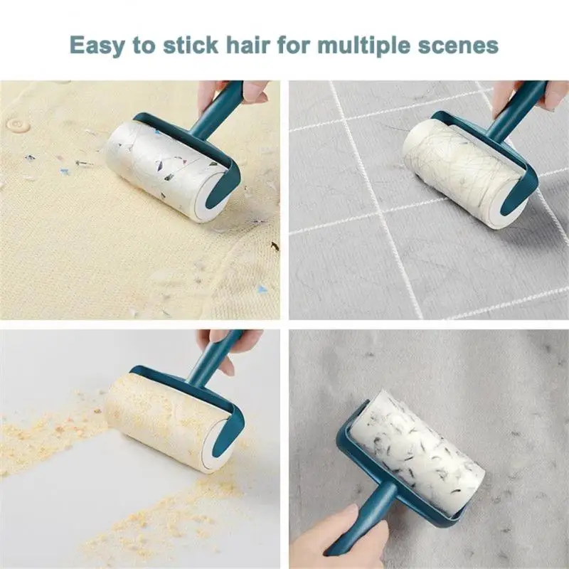 

Pet Hair Sticky Hair Device 1pcs Replaceable Clothes Carpet Tousle Sticky Hair Rollers Brush Tearable Dust Wiper Lint Remover