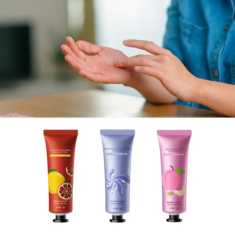 Fruit Plant Fragrance Hand Moisturizing Cream | 30ml Moisturizing Cream Dry Cracked Hands Travel Size Lotion For Men Women
