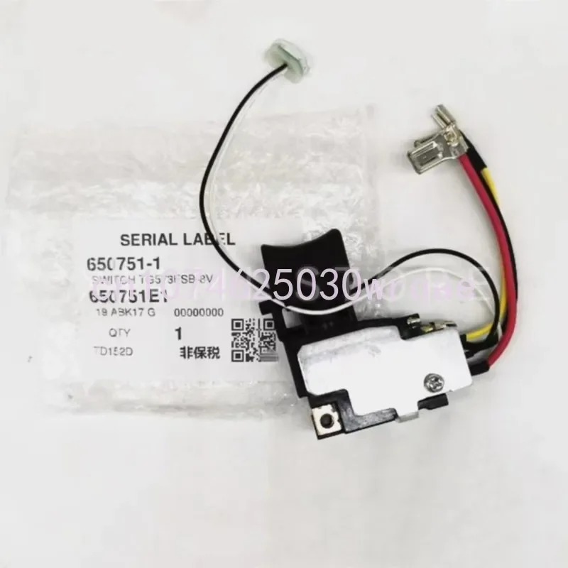 Переключатель для MAKITA TD152D DTD152 DTD152Z DTD152RME DTD152RFE XDT11 6507511 650751-1