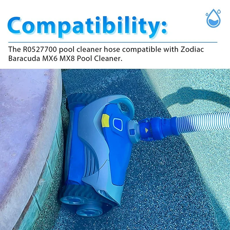 R0527700 39-дюймовый скручивающийся шланг для зодиака Baracuda MX6 MX8 очистки бассейна 2