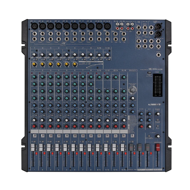 

16 channel music mixing console power mixer audio mixer with usb and 48V phantom power
