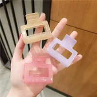 1piece square acetate acrylic ins korean hair clips girls hairpins crab claws clamp hair accessories for women banana grips slid