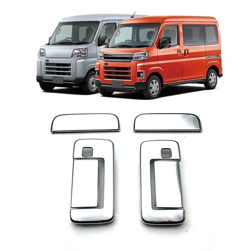 4 шт. хромированная накладка на дверную ручку для автомобилей Daihatsu ATRAI/HIJET 2022 +
