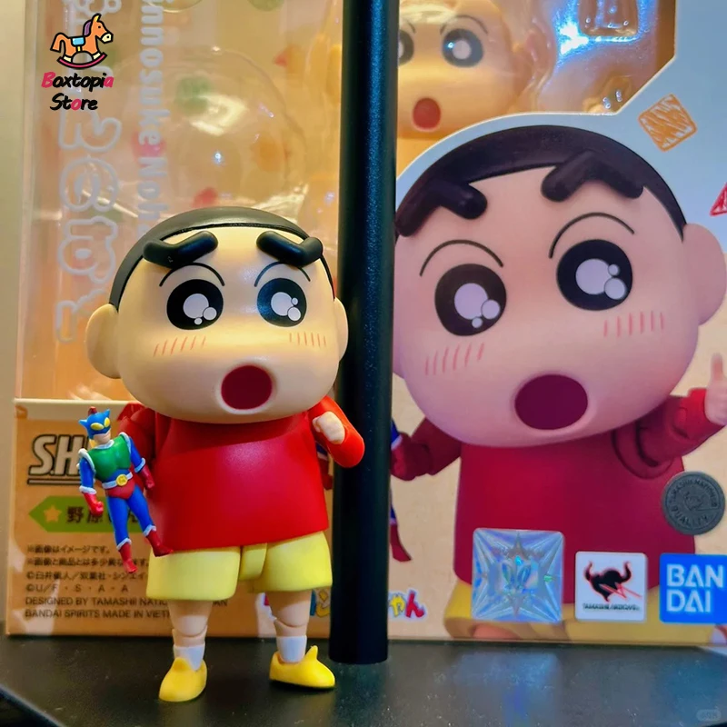 Фото Новая официальная коллекционная фигурка Bandai S.H.Figuart Crayon Shin-Chan Nohara Shinnosuke Dynamic Superman, подарок, в наличии №3