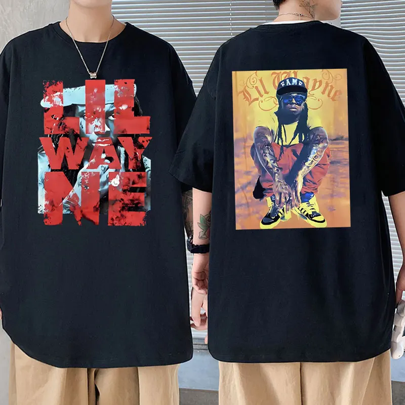 

Rapper Lil Wayne Graphics T-shirts Men Women Hip Hop Rap High Quality Street Tshirt Male Casual Oversized Short Sleeve T Shirts