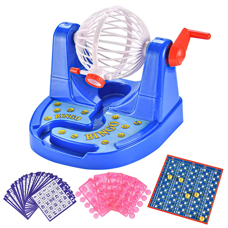 

Family Fun Deluxe Bingo Cage Champion Set Simulative Lottery Machine Children Educational Toys Party Game Numbers For 2+ Player