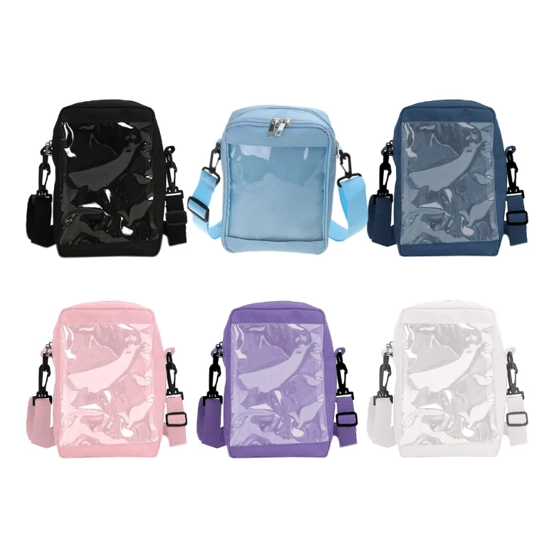 

2023 New Lady Small Purse Satchels Girl Japanese Style Ita Messenger Bag Women Transparent Crossbody Bag Teenage Shoulder Bag