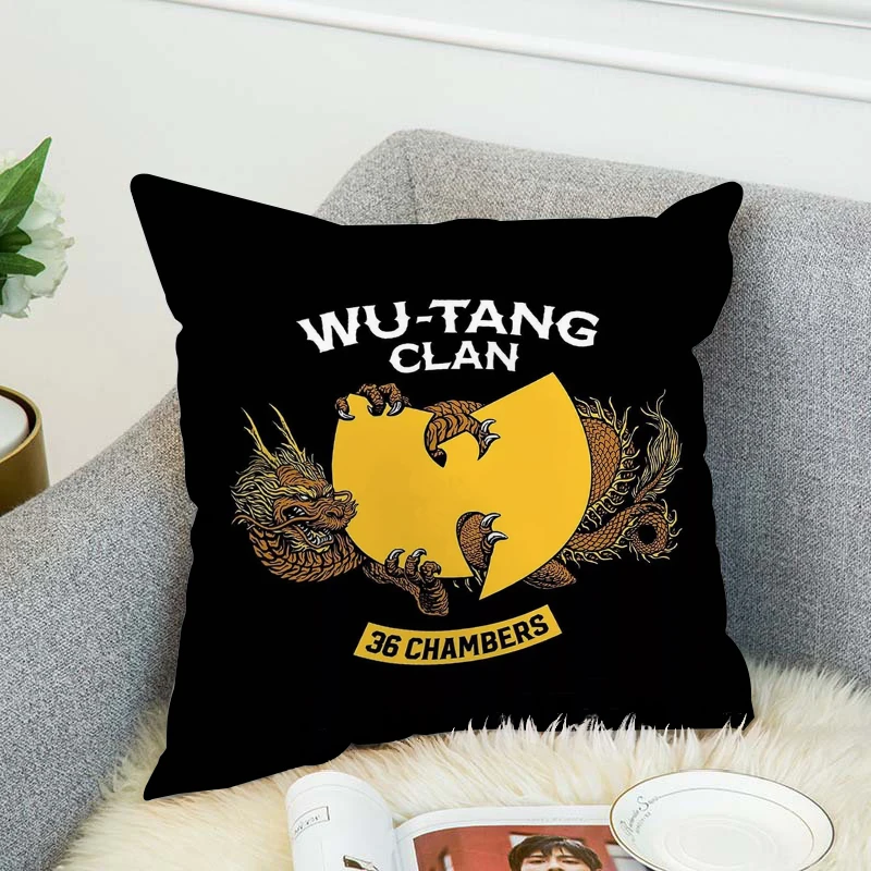 

Pillowcase Wu T-Tang Clan Throw Pillow Covers For Bed Pillows Decor Home Car Sofa Short Plush Cushion Cover 45x45 Cushions 45*45