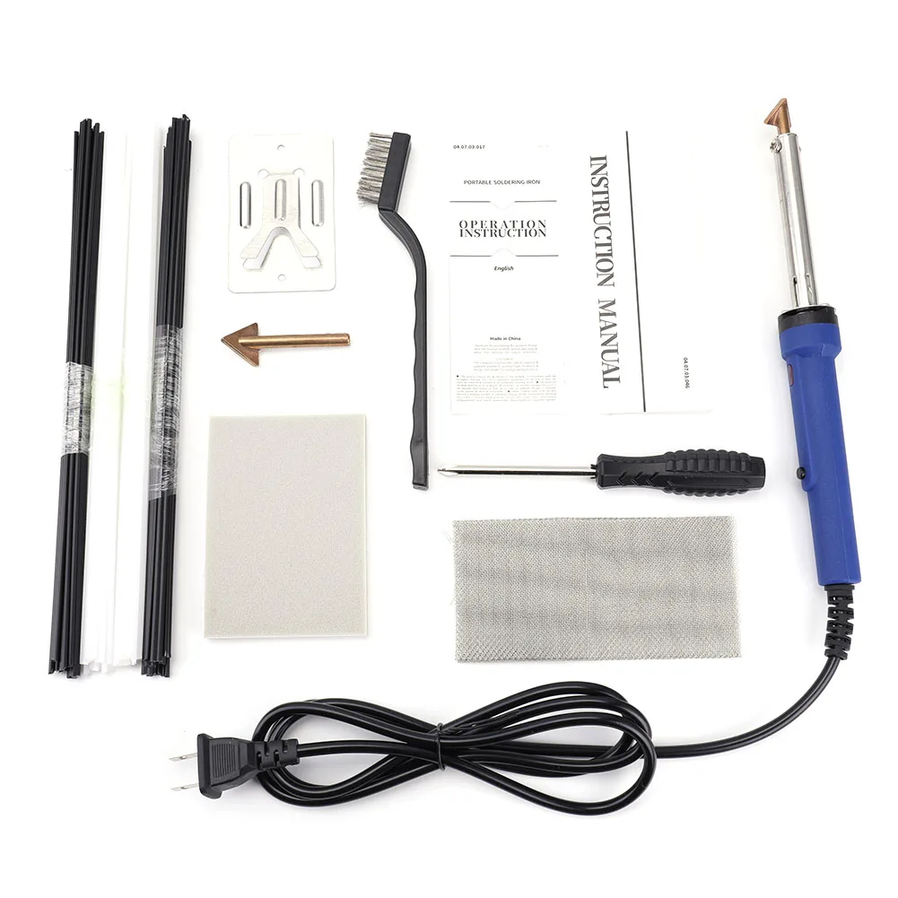 

Practical Welder Kit Plastic Welding Soldering Iron Kit Car Bumper Dashboard Hand Gadget Machine Set Welding Tools