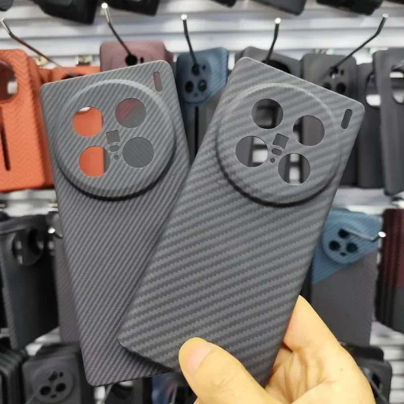 Чехол из углеродного волокна для VIVO X100 Ultra противоударный чехол арамидного