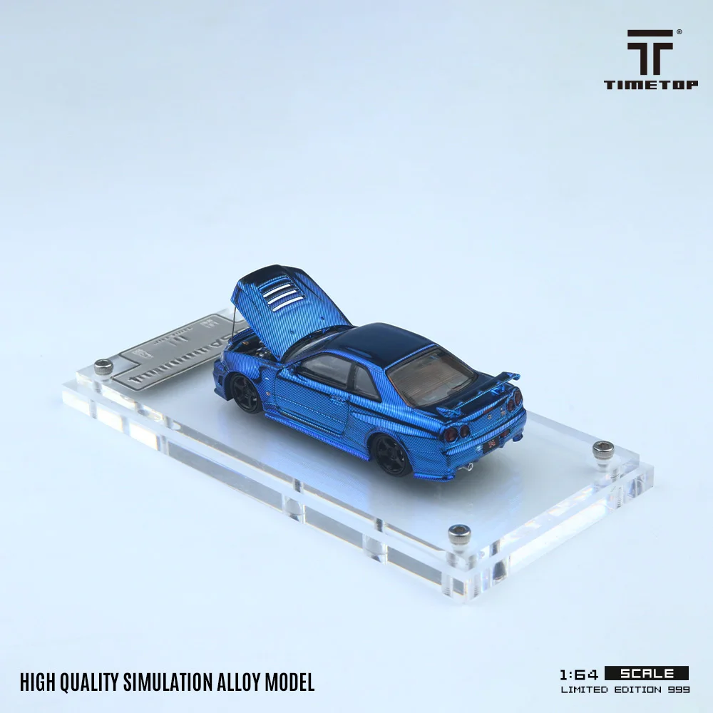 **Preorder **TIME TOP 1:64 R34 Литая под давлением модель автомобиля с гальваническим