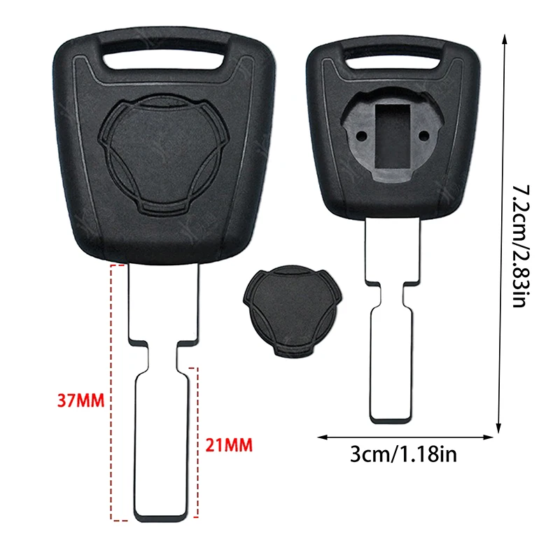 

Неразрезанное лезвие подходит для автомобильного ключа чехол для большого грузовика запасной чип корпус ключа транспондера Корпус ключа для HU71
