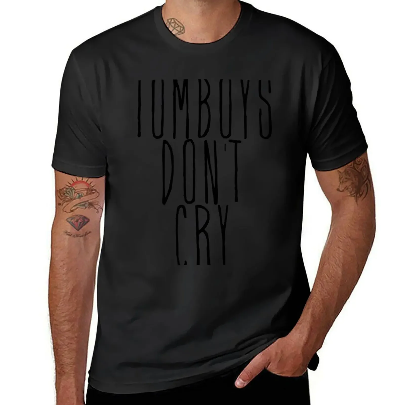 Футболка tomboys с рисунком don't cry винтажные футболки хлопковые графическим