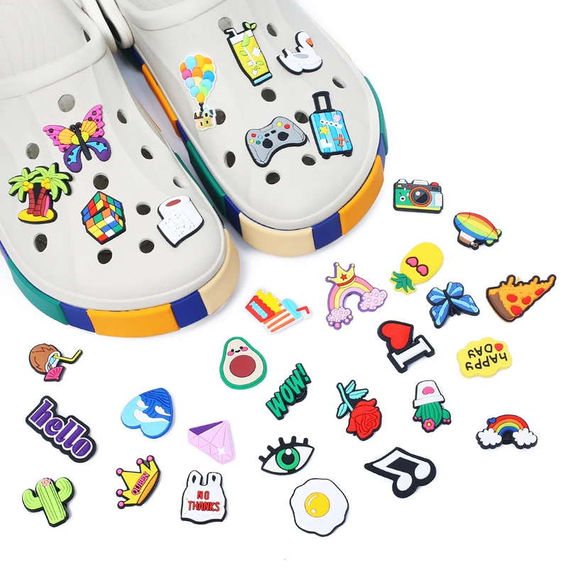 

Hot Sell 1 PVC Shoes Flower Charm Casual Games Animal Crocodile Sandals Ornaments Wholesale Children's Gifts