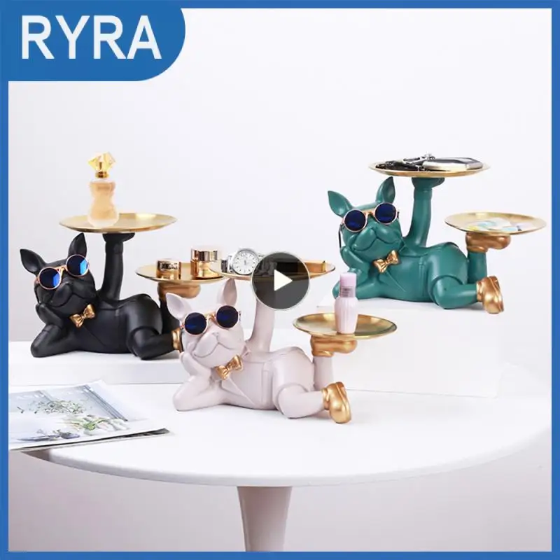 

Decoration With Storage Tray Housewarming Living Room Decoration Ornaments Fun Decoration Home Decor Dog Tray Storage Ornaments