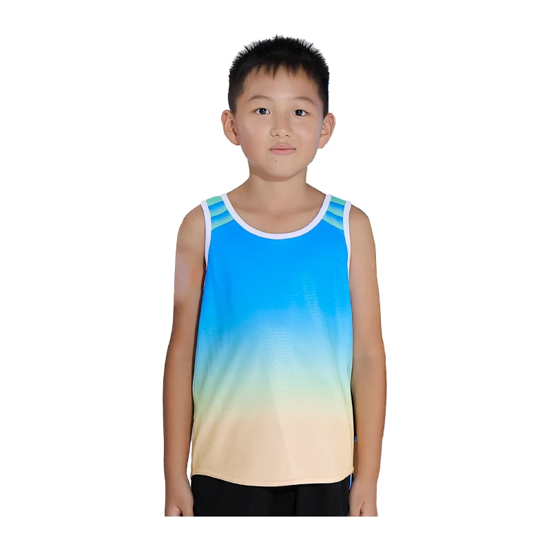 

Child Training Vests Quick Dry Running Fitness Sleeveless Breathable Jogging Sprint Vest Thin Summer Children Workout Sport Vest