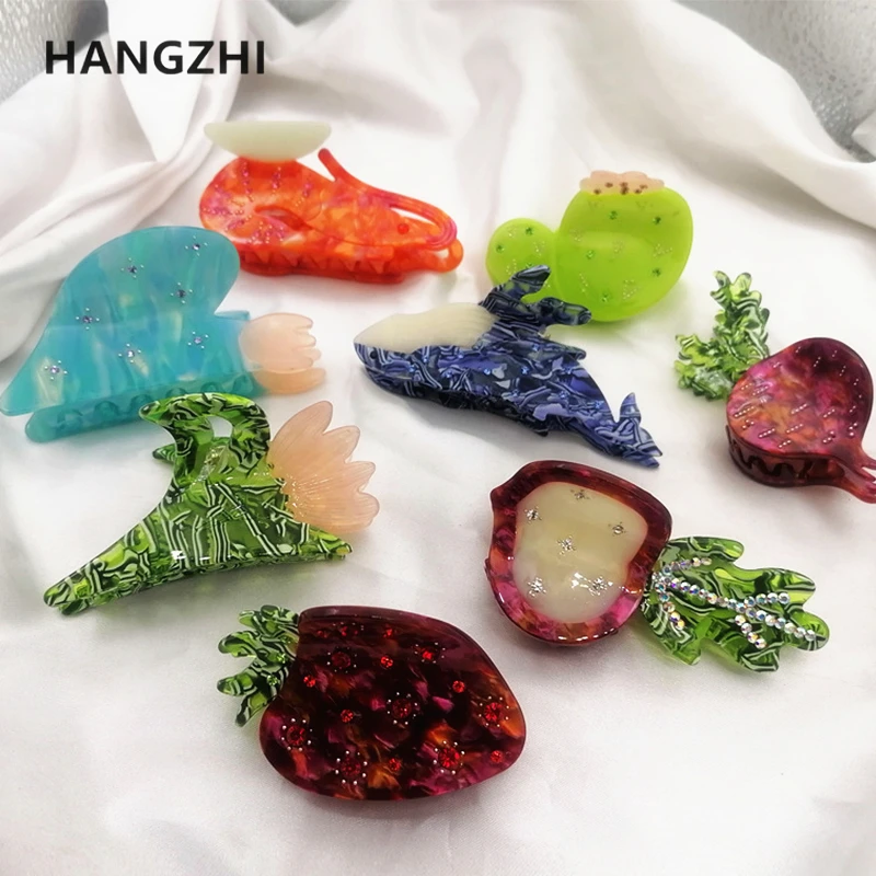 Ful Radish Strawberry Hair Claw For Women Girls Cute Hair Jewelry